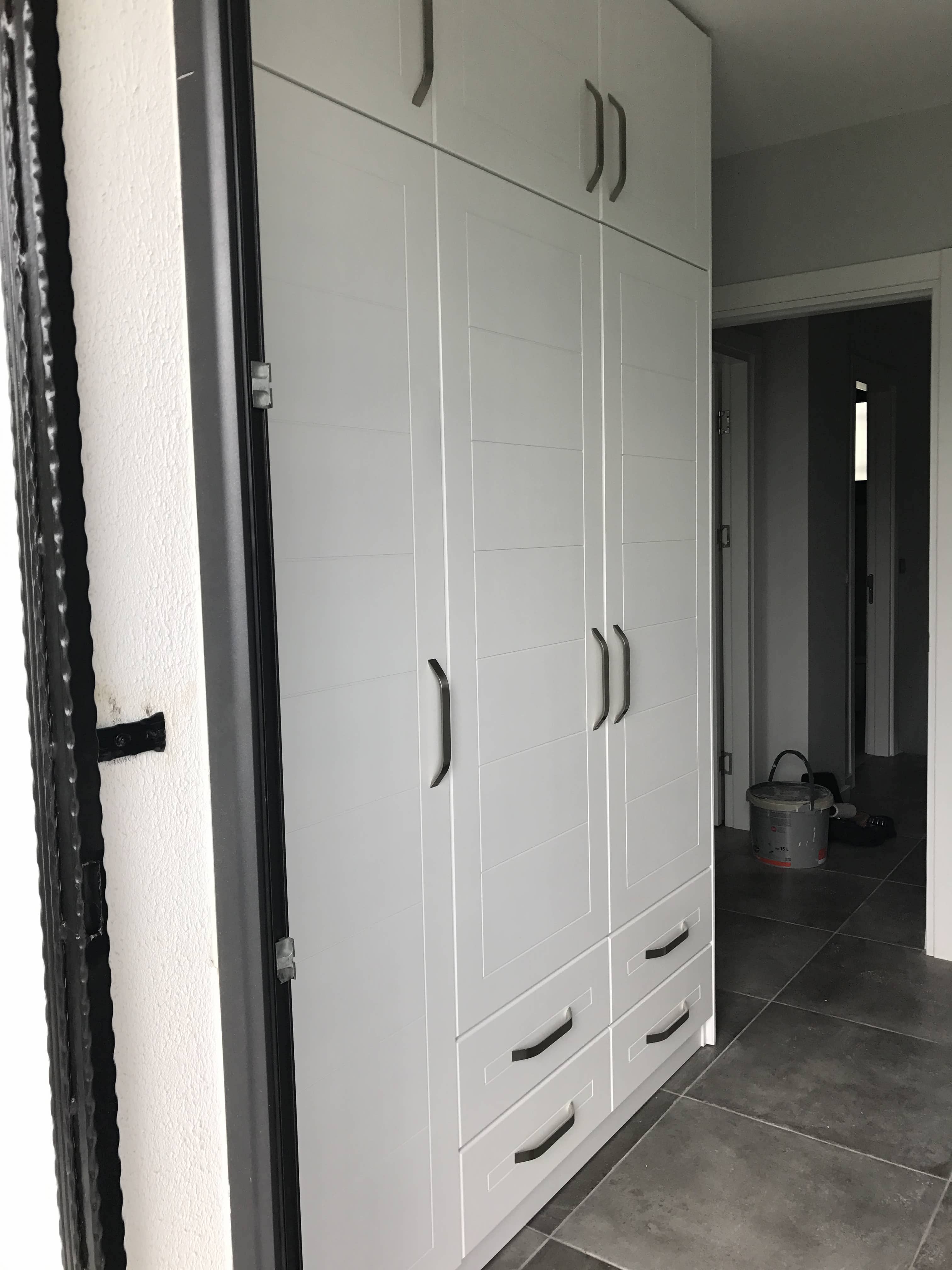 Finished of freestanding wardrobes for dressing room. Design by Ugur Bolat.